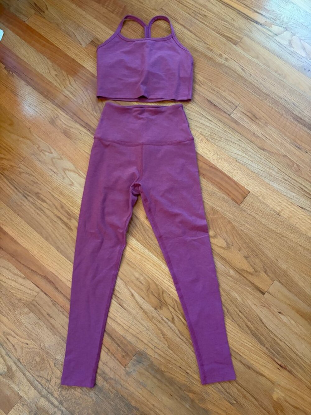 Beyond Yoga Women's Spacedye Leggings and Top Size SMALL
